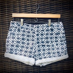 Blue Grey Chain Merona Shorts Size 2